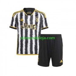 Camisola Juventus Criança Equipamento Primeiro 2023-2024 Manga Curta